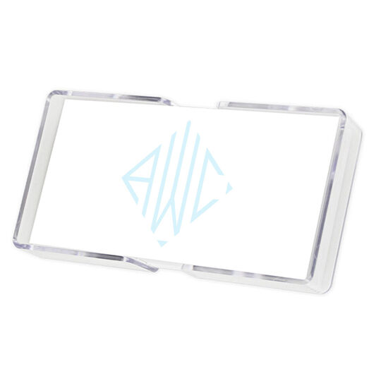 Diamond Watercolor Monogram Mini List with Crystal Clear Holder